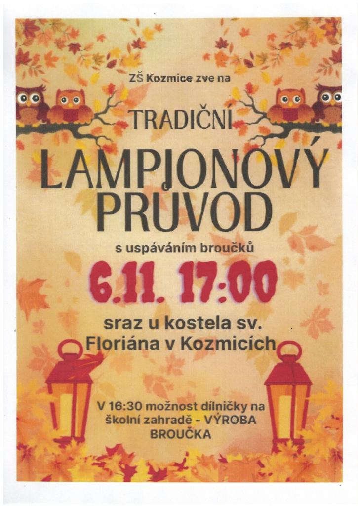 Lampionový průvod 2025