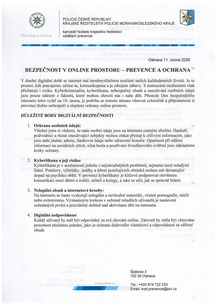 Bezpečnost na&nbsp;sítích