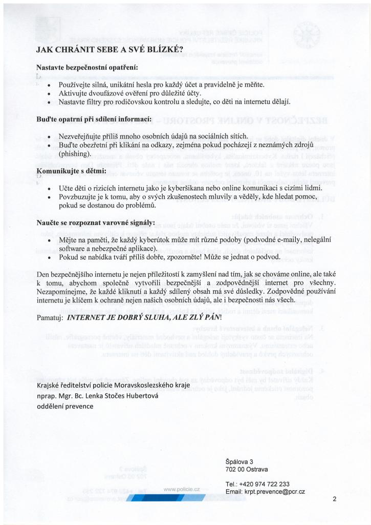 Bezpečnost na&nbsp;sítích