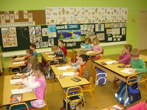 Předškoláci ve škole (20.1.2012)
